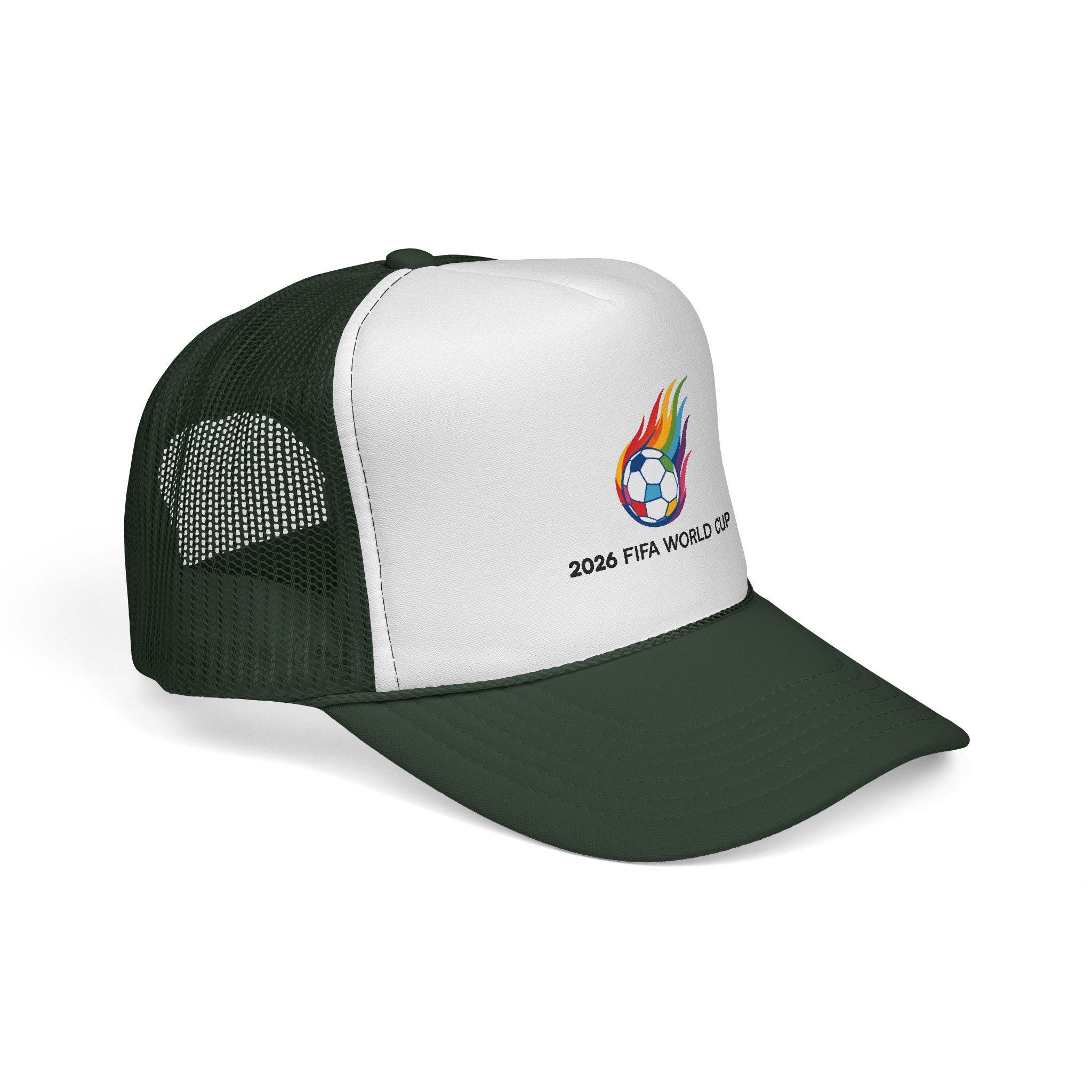 Rainbow Flaming Soccer Ball 2026 World Cup Trucker Cap | Soccer Patch Hat | USANewTrendStore - Image 10