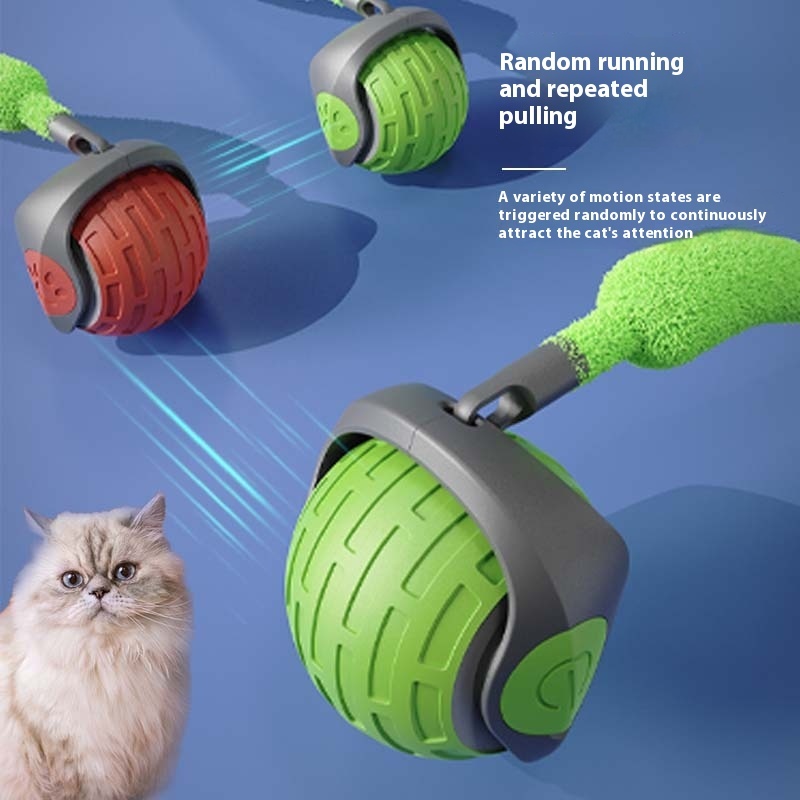 New Interactive Automatic Rolling Cat Toy Ball – USB Rechargeable Smart Teaser for Indoor Cats & Kittens - Image 7