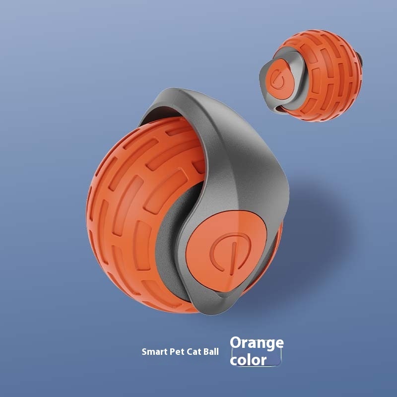 New Interactive Automatic Rolling Cat Toy Ball – USB Rechargeable Smart Teaser for Indoor Cats & Kittens - Image 4
